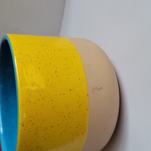 STARBUCKS Terra Cotta 2018, Yellow Blue Long Handle, Coffee Mug 12oz - Picture 4 of 9